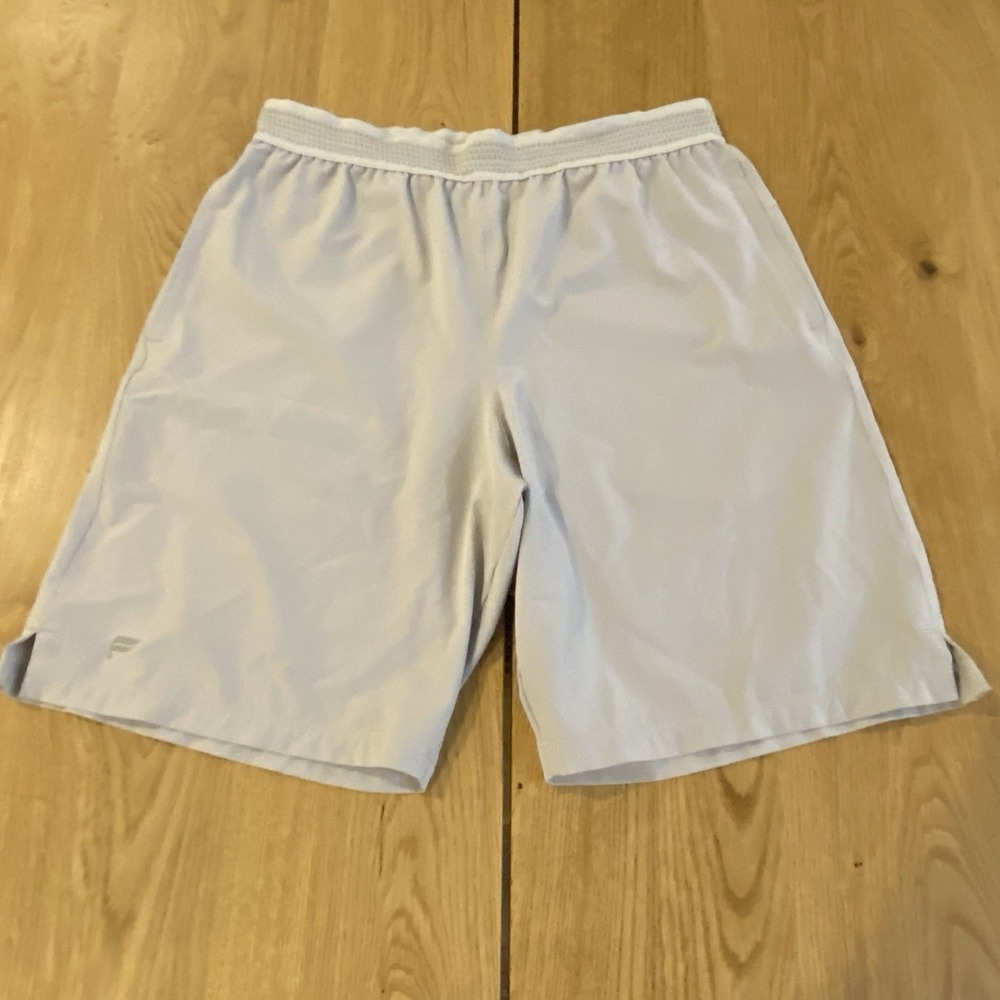 Fabletics The Fundamental Shorts Mens Small Gray Lined 7" Inseam‎ Training Gym